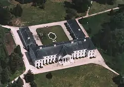 Aerial photography of Zichy palace