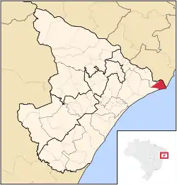 Location of Brejo Grande in the State of Sergipe