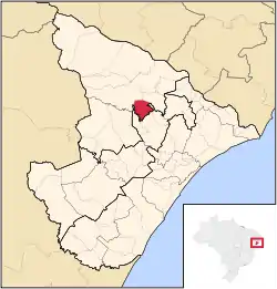 Location of Feira Nova in Sergipe