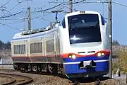 A Shirayuki E653-1100 series EMU