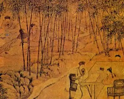 The seven worthies of the bamboo grove (Cao Wei-Jin dynasties).
