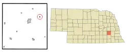 Location of Garland, Nebraska