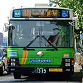 Toei Bus with the chromed Metropolitan Symbol