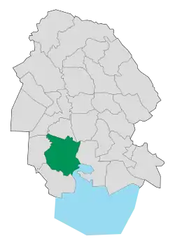 Location of Shadegan County in Khuzestan province