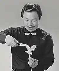 Shinobu Ichiyanagi with his candy art work