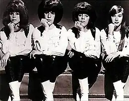 The Shangri-Las circa 1965. Left to right: Betty Weiss, Mary Ann Ganser, Marge Ganser, Mary Weiss