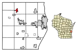 Location of Elkhart Lake in Sheboygan County, Wisconsin.