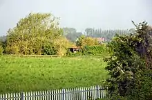 Shed in the hedgerow by Wolvercote Common