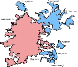 Built-up area's sub divisions