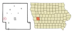 Location of Portsmouth, Iowa