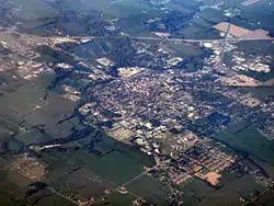 Aerial photo of Shelbyville
