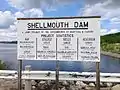 Shellmouth Dam sign