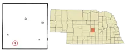Location of Hazard, Nebraska