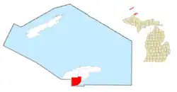 Location in Keweenaw County