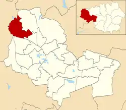 Shevington with Lower Ground ward within Wigan Metropolitan Borough Council