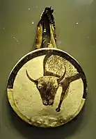 Shield, Arikara artist, North Dakota, ca. 1850