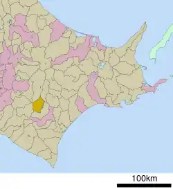 Location of Shimizu in Hokkaido (Tokachi Subprefecture)