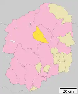 Location of Shioya in Tochigi Prefecture