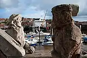 Shipyard Sculpture with Parkol Marine in the background