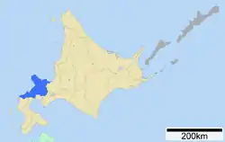 Location of Shiribeshi Subprefecture