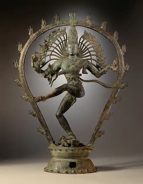 Image 1NatarajaPhoto: Los Angeles County Museum of ArtA statue of the Hindu god Shiva as Nataraja, the Lord of Dance. In this form, Shiva performs his divine dance to destroy a weary universe and make preparations for the god Brahma to start the process of creation. A Telugu and Tamil concept, Shiva was first depicted as Nataraja in the famous Chola bronzes and sculptures of Chidambaram. The form is present in most Shiva temples in South India, and is the main deity in Chidambaram Temple, the foremost Shaivist temple.More selected pictures