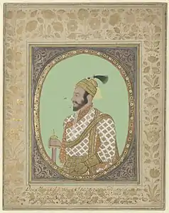 Chhatrapati Shivaji of the Maratha Empire with a trimmed beard
