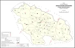 Map showing Masapur (#872) in Shivgarh CD block