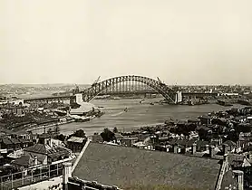 View from the North Sydney campus, 1931