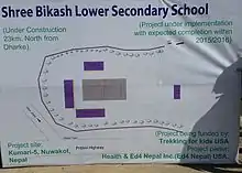 Plans for re-building of the school as of November 2015