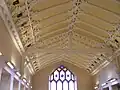 Darwin Room ceiling showing heraldic shields