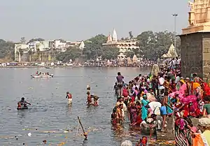 The Shri Ram Ghat on the Shipra River in Ujjain