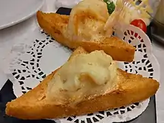 Shrimp toasts in Hong Kong