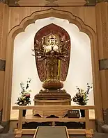 Shrine to Cundi (準提觀音 Zhunti Guanyin) in Mount Putuo Guanyin Dharma Realm; Zhejiang, China