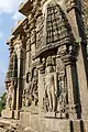 Shrine wall relief sculpture in Shantinatha Basadi in Jinanathapura