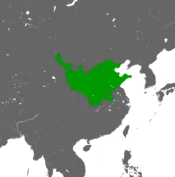 The Shun dynasty at its peak in 1644
