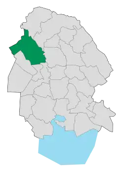 Location of Shush County in Khuzestan province