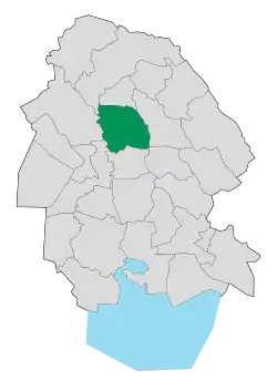 Location of Shushtar County in Khuzestan province