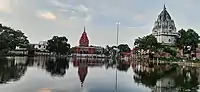 View of Shyama Mai Temple Pond at Darbhanga