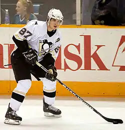 Sidney Crosby, drafted by the Pittsburgh Penguins in 2005.