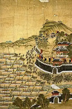 The Siege of Busan Castle.