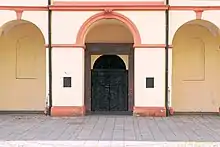 The entrance to the Fürstengruft in Siegen. Photo: Bob Ionescu, 2009.
