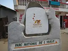 Sign for Isalo National Park