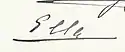 Princess Elisabeth's signature