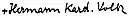Hermann Volk's signature