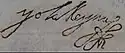 Mariana of Austria's signature