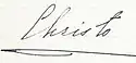 Prince Christopher's signature