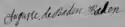 Auguste of Baden-Baden's signature