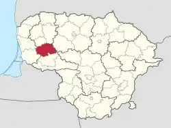 Location in Lithuania