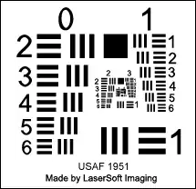 SilverFast USAF 1951Resolution Target by LaserSoft Imaging