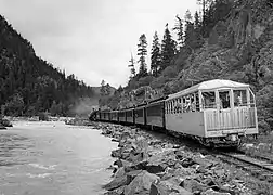The observation car on the Silverton route in 1951
